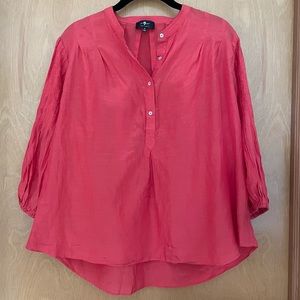 7 For All Mankind Silk/Linen Top